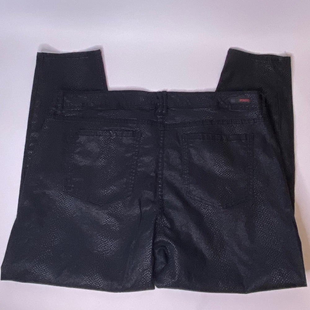 Bongo Snakeskin Print Black Shimmer Pants - Picture 3 of 8